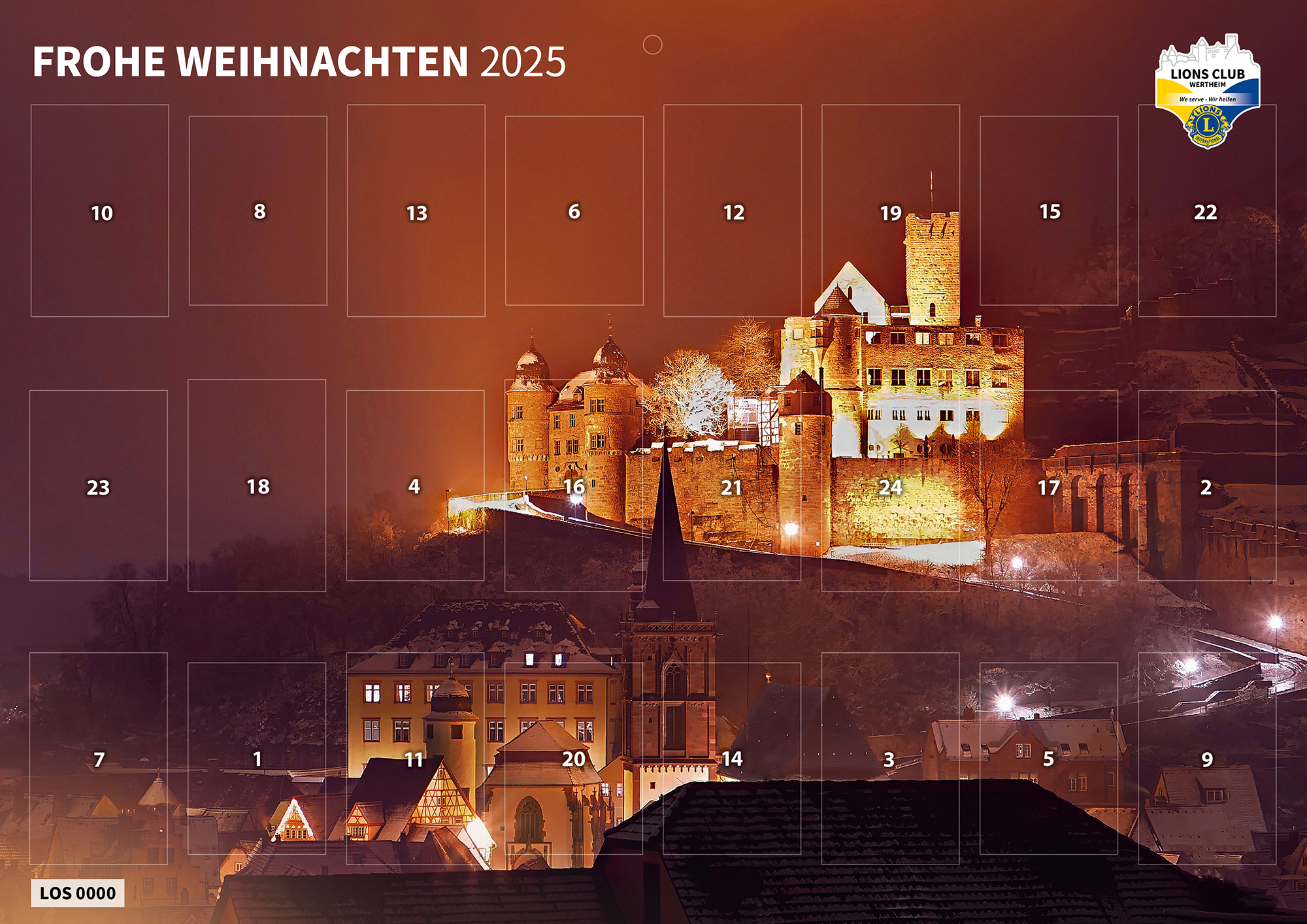 Adventskalender 2025 des Lion Clubs Wertheim